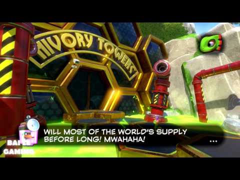 Yooka Laylee Walkthrough Part 1 - Hivory Tower!