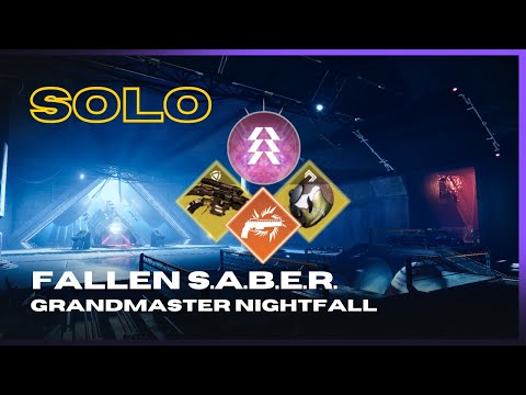 Solo Grandmaster Nightfall "Fallen SABER" on Prismatic Hunter with Still Hunt - Destiny 2