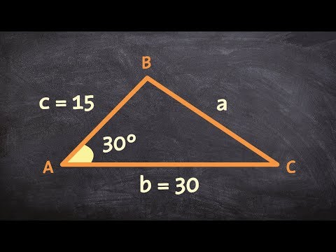 Using the law of cosines for a triangle with SAS