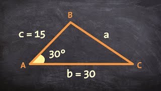 Using the law of cosines for a triangle with SAS