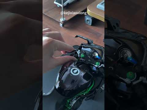 Mô Hình Xe Kawasaki Ninja H2R Tỉ Lệ 1:6 – Đề Nổ, Phun Khói, Có Đèn LED