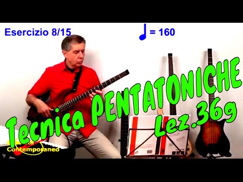 Lezione 36g (p3) Bassista Contemporaneo Online - Tecnica pentatoniche