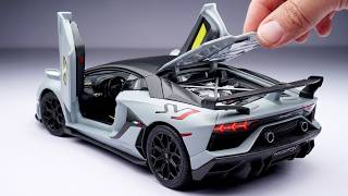 Lamborghini Aventador SVJ Roadster Diecast Model Car Unboxing & Close Look 😍 RP