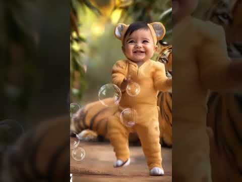 Cute baby dance powers up with Baby Shark song🦈giggles guaranteed in London