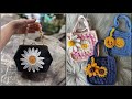 Top 30 Outstanding And Trendy T Shirt Yarn Bag Ideas Crochet Handbag Crochet Cross Body Bags