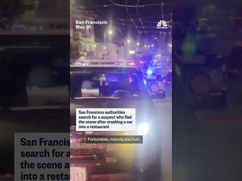 San Francisco police seek suspect who fled restaurant crash