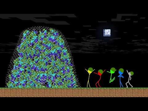 Stickman VS Minecraft: Zombie Apocalypse Trap School - AVM Shorts Animation