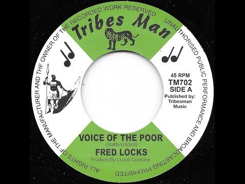 FRED LOCKS & CREATION STEPPERS ♦ Voice Of The Poor / Version {TRIBES MAN 7"}