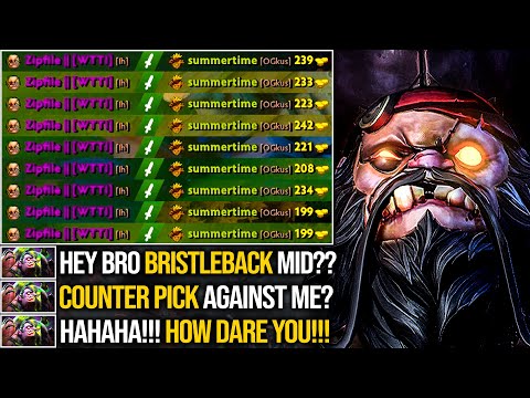 Bristleback COUNTER Pick Against Zipfile Pudge Mid?? HOW DARE YOU!!! | Pudge Official