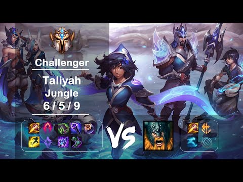 [4K] KR Challenger Jungle Taliyah vs Olaf Ep.1456