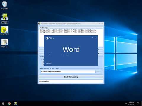 OpenOffice Calc ODS To Writer ODT Converter Software