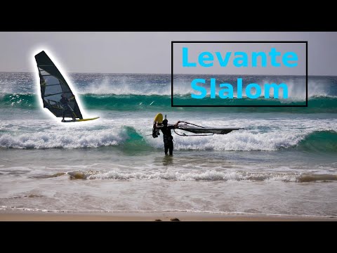 HARDCORE Slalomsession in 30 knots Levante