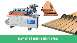Máy xẻ nhiều lưỡi tải nặng FE-320-6 tại Cần Thơ