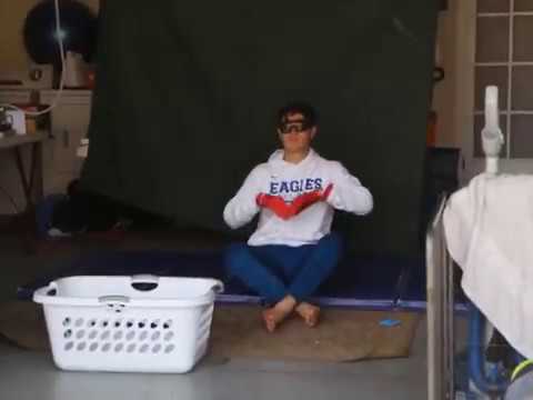 Cole Yoshida (2021)(4/2/19) Jugs Football Machine 55mph/10yd springbreak Workout Keeping hands ready