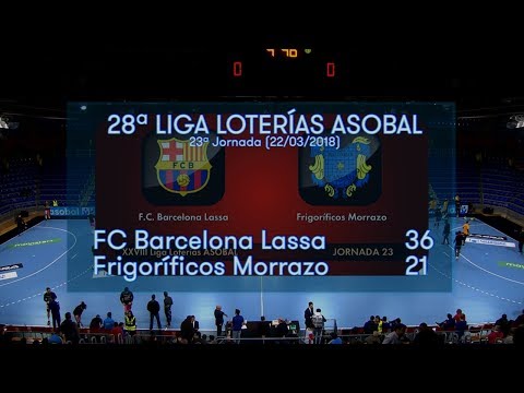 LIGA LOTERIAS ASOBAL J23 FC Barcelona Lassa - Frigoríficos Morrazo 36 - 21