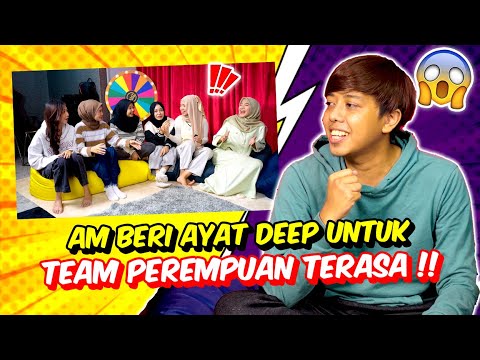 AM BERI AYAT DEEP UNTUK TEAM PEREMPUAN TERASA !- KATA HATI LELAKI & WANITA !