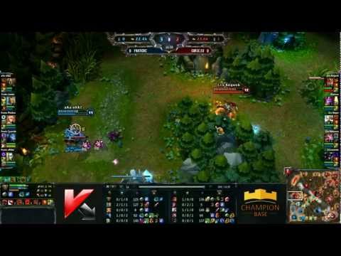 [LOL] Elite of Europe - FnaticRC vs Curse.eu Map 1