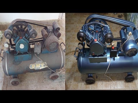 Restoration rusty Air Compressor