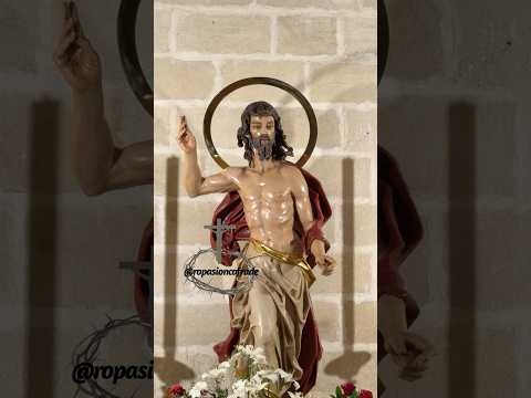 Nueva imagen del Cristo Resucitado de Jerez de la Frontera #semanasanta #viralvideos#ropasioncofrade