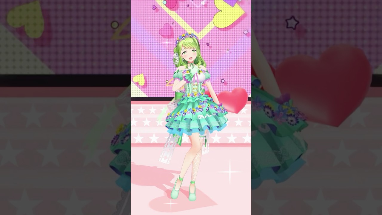 とびきりキュートに『めにしゅき♡ラッシュっしゅ』踊ってみた🐻️💚#shorts #にじさんじ #ウマ娘