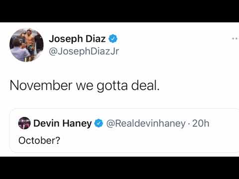 Devin Haney and Jojo Diaz jr agreed for a fight in October | Esnews boxing