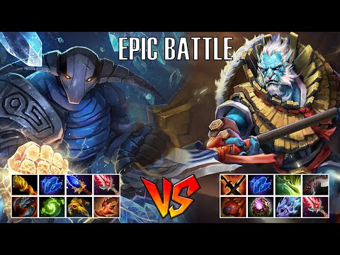Intense battle Phantom lancer Full items vs Pro sven full items - Godadico Dota