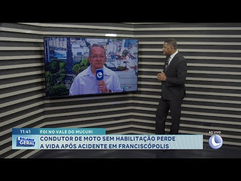 No Vale do Mucuri: condutor de moto sem habilitação perde a vida após acidente em Franciscópolis.