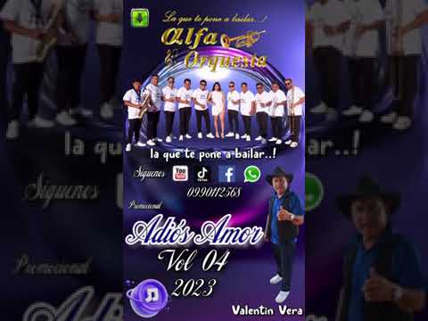 ADIÓS AMOR VALENTIN VERA FT ALFA ORQUESTA  LA QUE TE PONE A BAILAR VOL 4 🎶🎶 2023