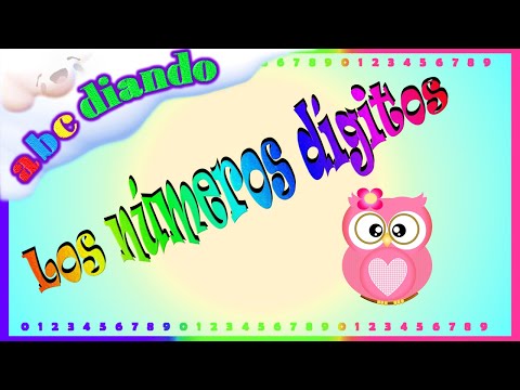 Los números dígitos para niños