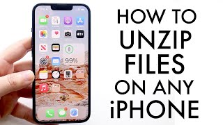 How To Unzip Files On iPhone! (2022)