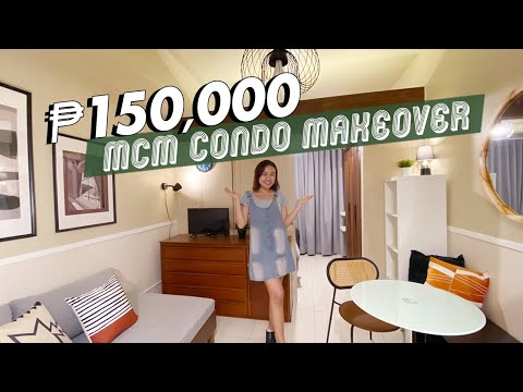 Transforming a Bare 23sqm Condo for only ₱150,000!!!🪄✨ MCM Inspired Design 🛋️ // by Elle Uy
