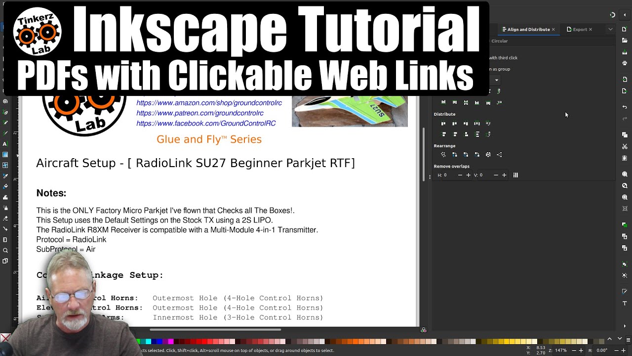 Create PDF Documents with Clickable Web Links - Inkscape Tutorial