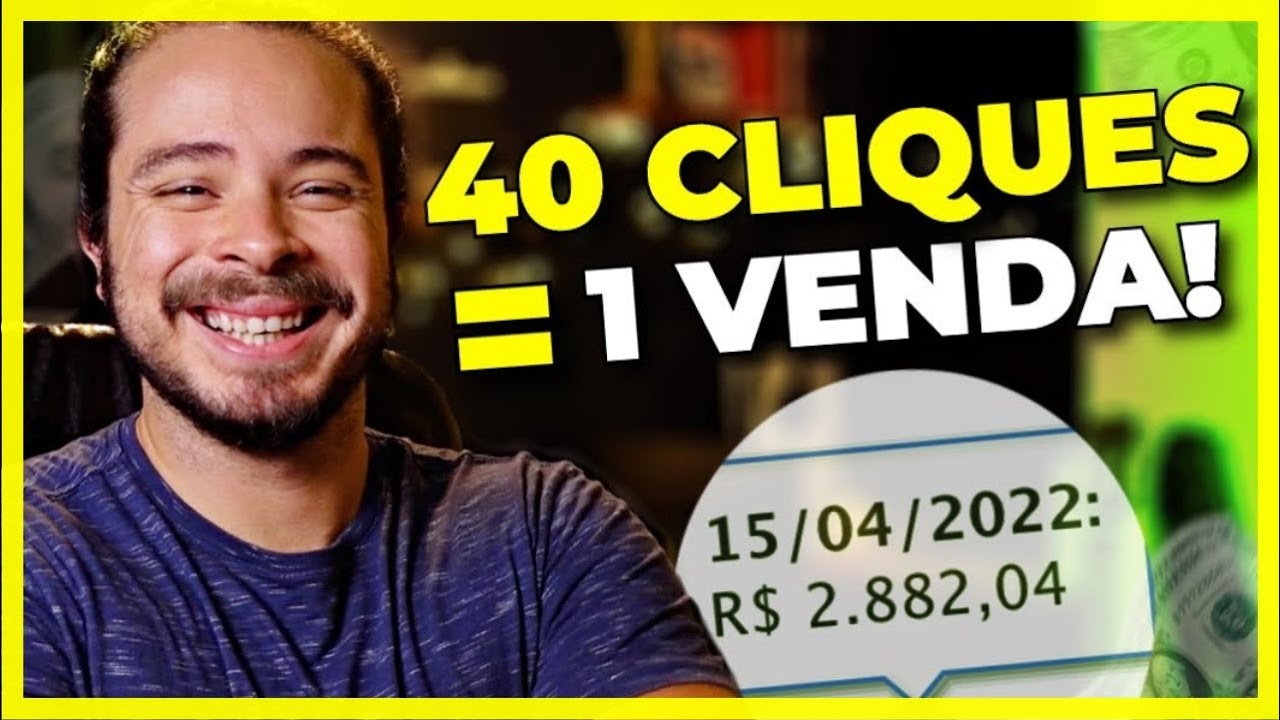 Afiliados: Quantos cliques precisa p/ fazer a primeira venda? (Faça esse cálculo HOJE)