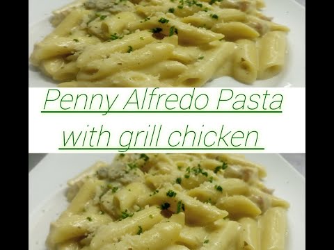 Creamy Chicken Alfredo Pasta ! White Sauce Pasta Recipe! penne alfredo pasta recipe! penne pasta !