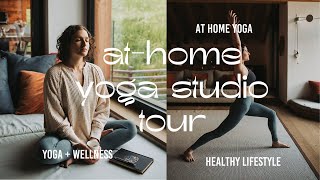 Home Yoga Studio Tour! How to Create a Peaceful Yoga Space at Home 🙏🏼