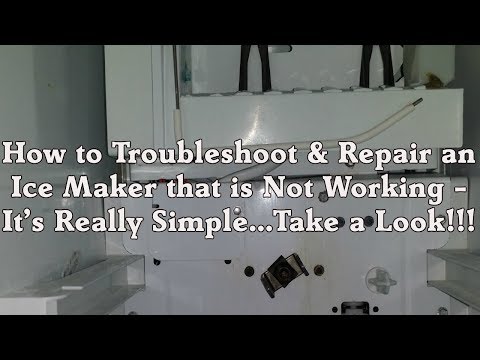 Troubleshooting Ice Maker Repair - Sears Kenmore, Whirlpool, Kitchenaid Refrigerator Not Working
