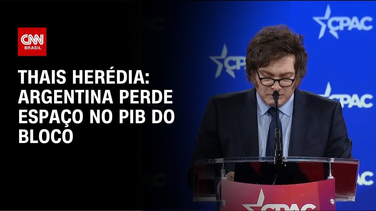 Argentina perde espaço no PIB do Mercosul, diz Thais Herédia | CNN BRASIL