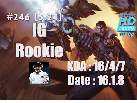 16.1.8 LPL IG Rookie Mid Lane Jayce(vs Karthus) Hardcarry[1080p]#246