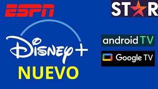 Como FUNCIONA DISNEY+ en ANDROID TV y GOOGLE TV - FUSIÓN DISNEY+ y STAR+