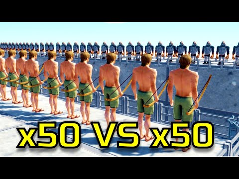 50x ARCHER vs 50x ARMIES - Animal Revolt Battle Simulator ARBS
