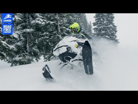 Experience the Camso Epic 280 snowmobile track in deep snow with Steve Martin