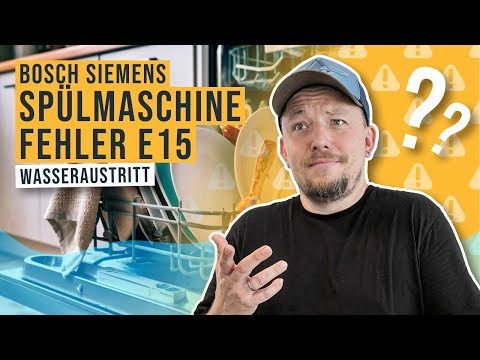 Überwurfmutter Salzbehälter Geschirrspüler locker - Gerät zeigt E15 - Erklärung