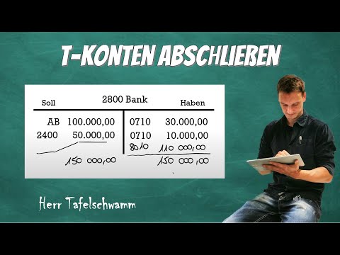 How to open a T-account in 3 steps - Simply explained with three examples!