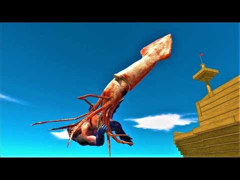 NEW UPDATE COLOSSAL SQUID VS EVERY STRONG UNIT animal revolt battle simulator