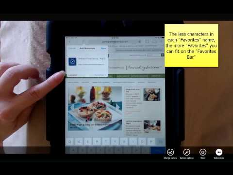 Old Version Tutorial - How to Use "Favorites Bar" in...