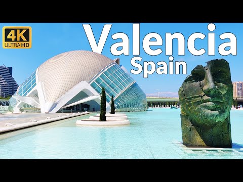 Walking Tour of City of Arts and Sciences, Valencia, Spain (4k UHD 60fps)