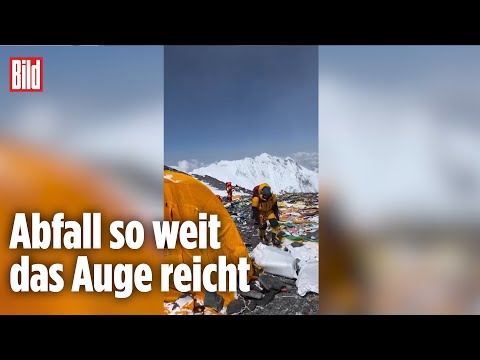 Müll-Schande am Mount Everest: „Dreckigstes Camp, das ich je gesehen habe!“
