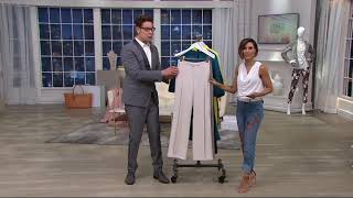 H by Halston Stretch Suiting Wide Leg Pants on QVC