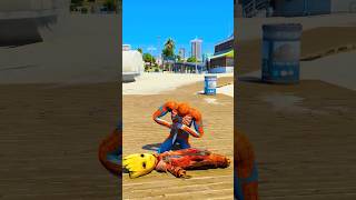 GTA V SPIDER MAN SAVING BABY ROOT #shorts | GERINGG