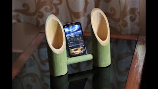 How to Make a Simple Bamboo Phone Amplifier at Home. |DIY|